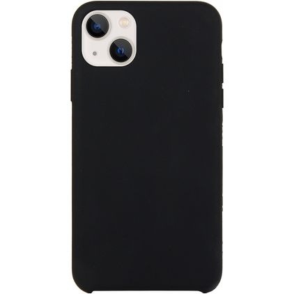 Mobigear Rubber Touch iPhone 15 Silikon Hülle Backcover - Schwarz