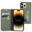 Mobiparts Classic Wallet iPhone 14 Pro Max Hülle Klapphülle Geldbörse - Stone Green