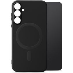 My Style Protective Flex Samsung Galaxy S25 MagSafe Hülle Flexibles TPU Backcover - Schwarz