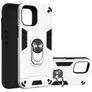 Mobigear Armor Ring iPhone 12 Pro Max Hülle Hardcase Backcover Stoßfest mit Ringhalter - Silber