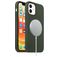 Mobigear Rubber Touch iPhone 12 Mini Silikon MagSafe Hülle Backcover - Grün