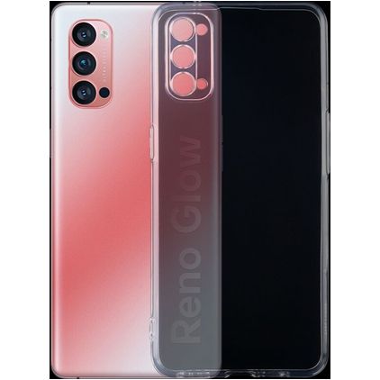 Mobigear Ultra Thin Durchsichtig OPPO Reno 4 Pro 5G Hülle Flexibles TPU Extra Dünn Backcover - Transparent