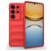 Mobigear Bumpy Samsung Galaxy S26 Ultra Hülle Flexibles TPU Backcover - Rot