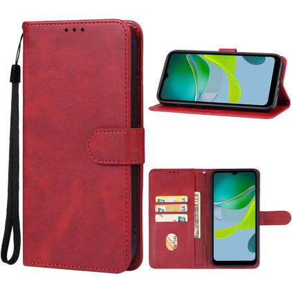 Mobigear Wallet Motorola Moto E13 Klapphülle Portemonnaie - Rot