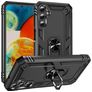 Mobigear Armor Ring Samsung Galaxy A24 Hülle Hardcase Backcover Stoßfest mit Ringhalter - Schwarz