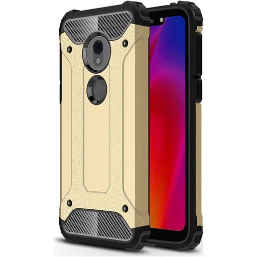 Mobigear Outdoor Motorola Moto G7 Play Hülle Hardcase Backcover Stoßfest - Gold