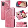 Mobigear Butterfly Samsung Galaxy A03s Hülle Klapphülle Geldbörse - Pink