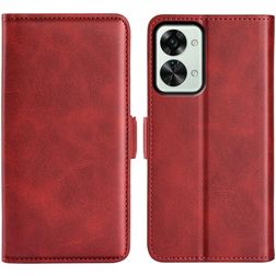 Mobigear Slim Magnet OnePlus Nord 2T 5G Hülle Klapphülle Geldbörse - Rot