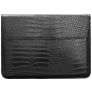 Mobigear Envelope Croco Laptop Sleeve 15 - 16 Zoll Laptop Hülle - Schwarz