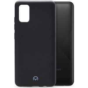 Mobilize Rubber Gelly Samsung Galaxy A02s Hülle Flexibles TPU Backcover - Matt Black