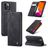 Caseme 013 iPhone 12 Pro Max Hülle Klapphülle Geldbörse - Schwarz