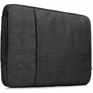 Mobigear Denim Zipper Laptop Sleeve 12 Zoll Laptop Hülle - Schwarz