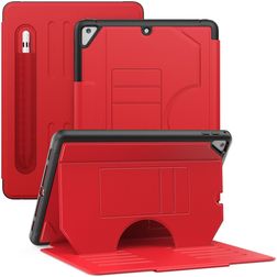 Mobigear Magnetic Folio iPad Air 2 (2014) Hülle Klapphülle + Stifthalter - Rot