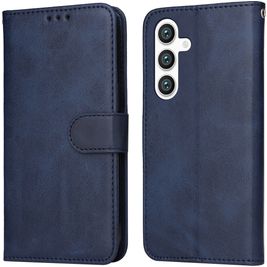 Mobigear Wallet Samsung Galaxy S24 Hülle Klapphülle Geldbörse - Blau