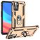 Mobigear Armor Ring OPPO A76 Hülle Hardcase Backcover Stoßfest mit Ringhalter - Gold