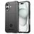 Mobigear Rugged Shield iPhone 16 Hülle Flexibles TPU Backcover Stoßfest - Schwarz