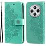 Mobigear Flowers Xiaomi Redmi 14C Hülle Klapphülle Geldbörse - Grün