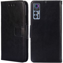 Mobigear Wallet TCL 30 Hülle Klapphülle Geldbörse - Schwarz