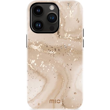 MIO iPhone 14 Pro MagSafe Hardcase Backcover - Gold Marble