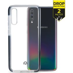 Mobilize Shatterproof Samsung Galaxy A70 Hülle Hardcase Backcover Stoßfest - Transparent / Schwarz