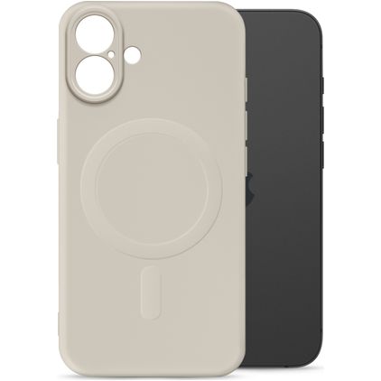 My Style Protective Flex iPhone 16 Plus MagSafe Hülle Flexibles TPU Backcover - Antique White