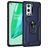 Mobigear Armor Ring OnePlus 9 Pro Hülle Hardcase Backcover Stoßfest mit Ringhalter - Blau