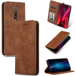 Mobigear Retro Slim Xiaomi Mi 9T Klapphülle Portemonnaie - Braun