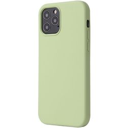 Mobigear Rubber Touch iPhone 12 Silikon Hülle Backcover - Grün