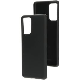 Mobiparts Samsung Galaxy A72 Silikon Hülle Backcover - Schwarz
