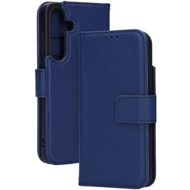 Mobiparts Samsung Galaxy S25 Hülle Hardcase Backcover Stoßfest mit Kartenhalter - Blau