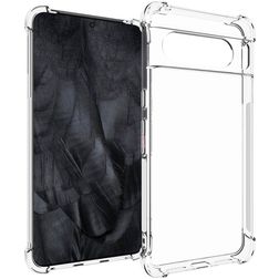 Mobigear Cushion Durchsichtig Google Pixel 8 Pro Hülle Flexibles TPU Backcover Stoßfest - Transparent