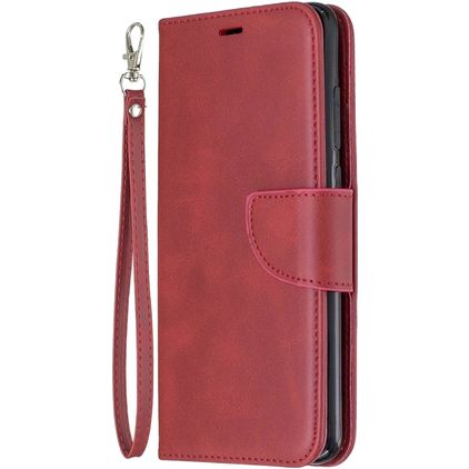 Mobigear Excellent Xiaomi Redmi Note 8 Pro Hülle Klapphülle Geldbörse - Rot