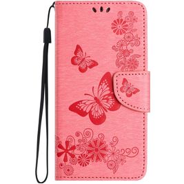 Mobigear Butterfly Samsung Galaxy A35 Hülle Klapphülle Geldbörse - Pink