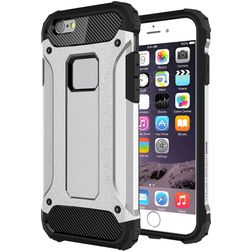 Mobigear Outdoor iPhone 6s Hülle Hardcase Backcover Stoßfest - Silber