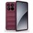 Mobigear Bumpy Xiaomi 15 Pro Hülle Flexibles TPU Backcover - Weinrot