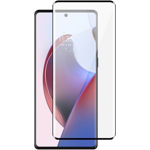 Mobigear Premium Motorola Edge 30 Ultra Panzerglas Gehärtetes Glas Displayschutz - Hüllenfreundlich - Schwarz