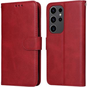 Mobigear Wallet Samsung Galaxy S24 Ultra Hülle Klapphülle Geldbörse - Rot