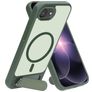 Mobiparts Hardcover iPhone 16e MagSafe Hülle Hardcase Backcover mit Ständer - Satin Green