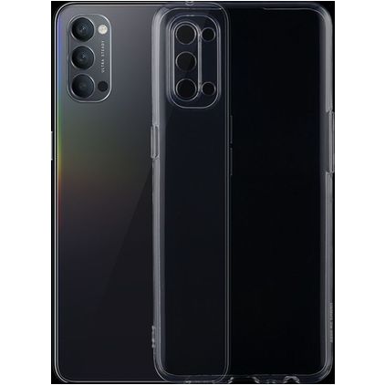 Mobigear Ultra Thin Durchsichtig OPPO Reno 4 Hülle Flexibles TPU Extra Dünn Backcover - Transparent