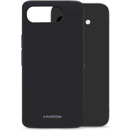 Mobilize Rubber Gelly Google Pixel 9a TPU (flexibel) Backcover - Schwarz