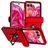 Mobigear Armor Ring Motorola Razr 50 Hülle Hardcase Backcover Stoßfest mit Ringhalter - Rot