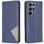 Mobigear Rhombus Slim Samsung Galaxy S25 Ultra Hülle Klapphülle - Blau