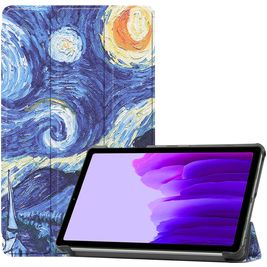 Mobigear Tri-Fold Samsung Galaxy Tab A7 Lite Hülle Klapphülle - The Starry Night