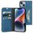 Mobiparts Classic Wallet iPhone 14 Hülle Klapphülle Geldbörse - Steel Blue