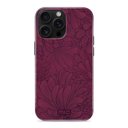 MIO iPhone 16 Pro MagSafe Hülle Hardcase Backcover - Berry Blooms