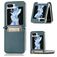 Mobigear Excellent Samsung Galaxy Z Flip 5 Hülle Hardcase Backcover mit Kartenhalter - Grün
