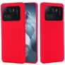Mobigear Rubber Touch Xiaomi Mi 11 Ultra Silikon Hülle Backcover - Rot