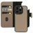 Mobiparts iPhone 15 Pro MagSafe Hülle Echtes Leder Abnehmbare 2in1 Klapphülle Geldbörse - Taupe