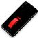 Mobigear Rubber Ring iPhone XS Max Hülle Hardcase Backcover mit Ringhalter - Schwarz