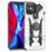Mobigear Armor Ring iPhone 12 Pro Max Hülle Hardcase Backcover Stoßfest mit Ringhalter - Silber